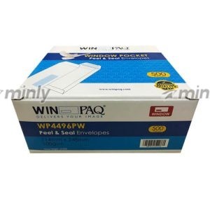 Winpaq Envelope 4.5”x9.75” (Peel & Seal) with Window